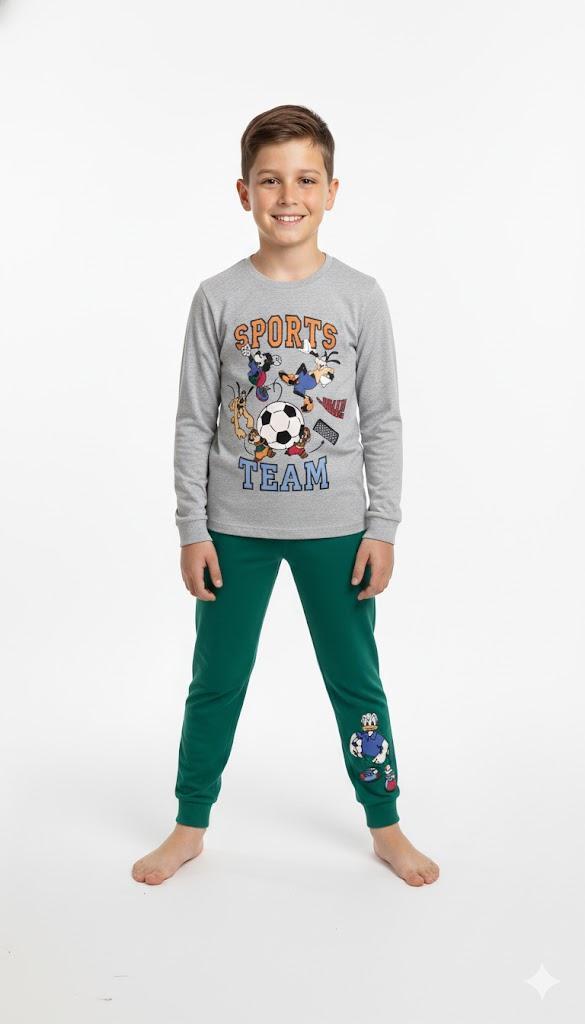 Pigiama uomo Mickey Mouse maniche lunghe in 100% cotone - Intimo Pigiama uomo Mickey Mouse maniche lunghe in 100% cotone - Intimo