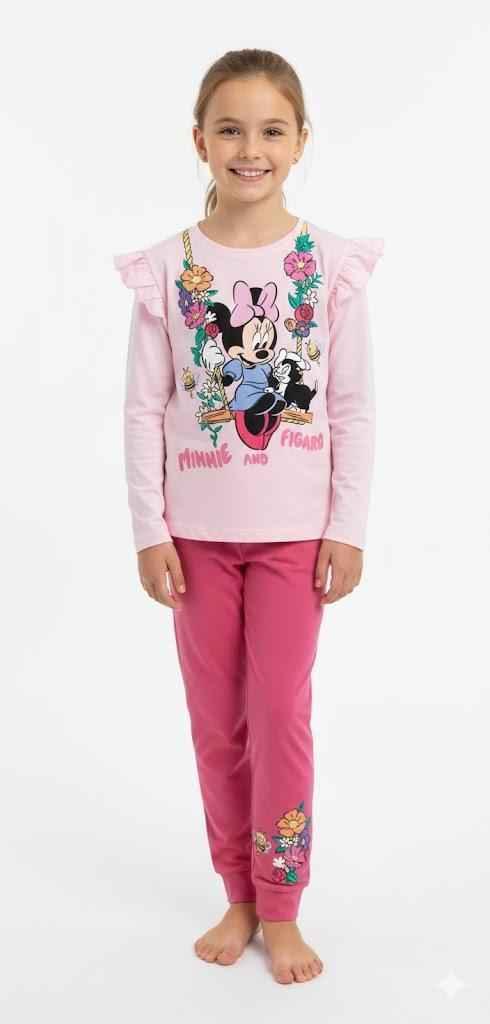 Pigiama Bimba Manica Lunga Pantalone Lungo Disegno Minnie - Kisené