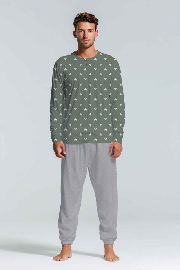 Pigiama Uomo Kiwear in Jersey Manica Lunga e Pantalone Lungo