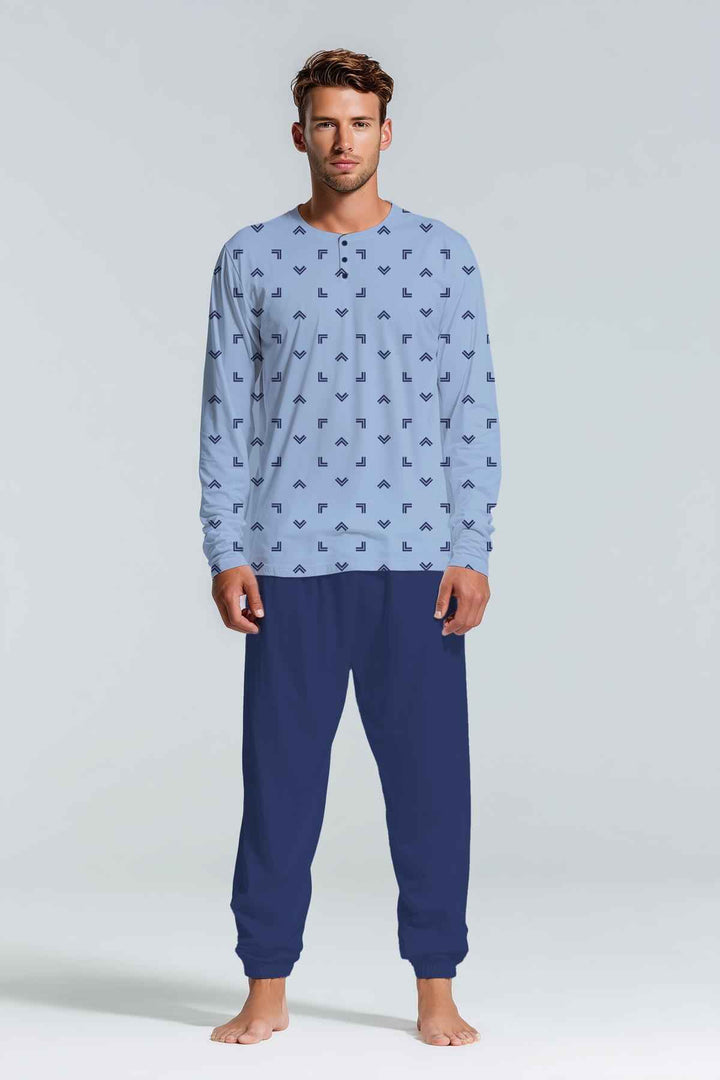 Pigiama Uomo Kiwear in Jersey Manica Lunga e Pantalone Lungo