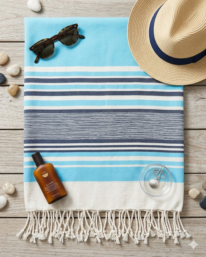 Fouta 90X170 Cm - Disegno Duna - KISENE' per il Massimo Comfort
