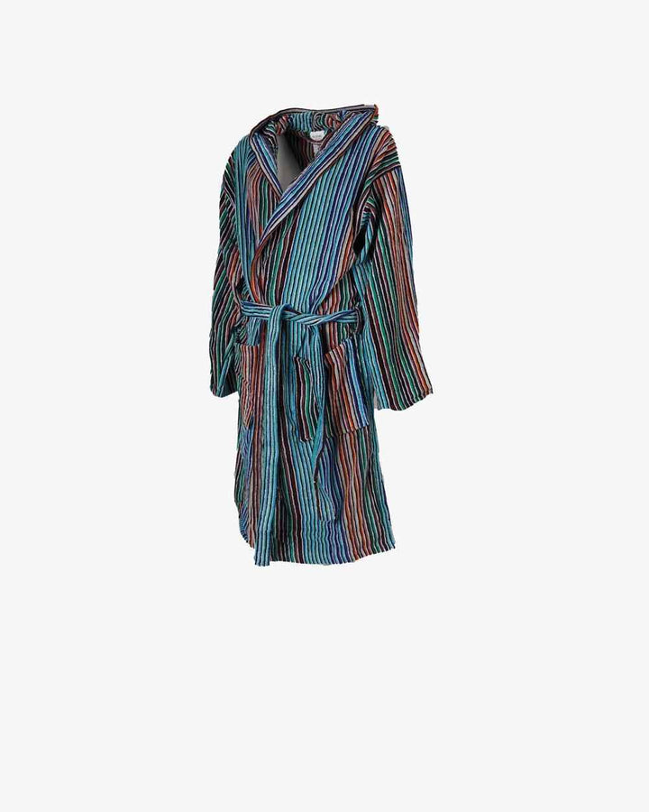 Kisené Accappatoio Velour Disegno Righe