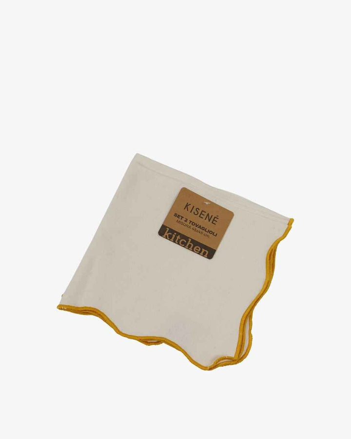 Tovaglioli Kisene Summer Scallop 45x45cm – Stile Personalizzato