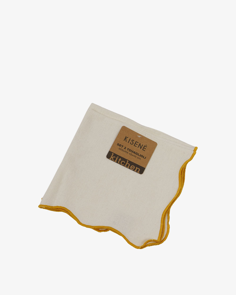 Tovaglioli Kisene Summer Scallop 45x45cm – Stile Personalizzato - KISENE'
