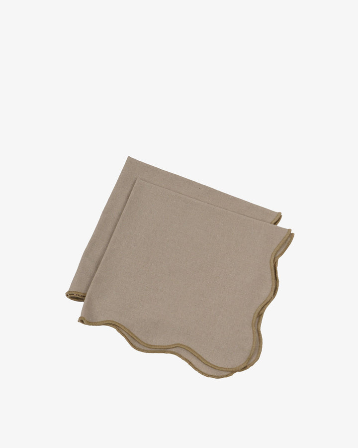 Tovaglioli Kisene Summer Scallop 45x45cm – Stile Personalizzato - KISENE'