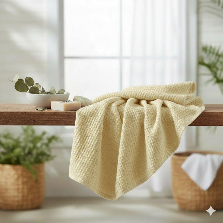 Telo Bagno Nido d'Ape Kisené - KISENE' per il Massimo Comfort in Tessuto Morbido