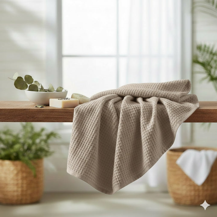 Telo Bagno Nido d'Ape Kisené - KISENE' per il Massimo Comfort in Tessuto Morbido