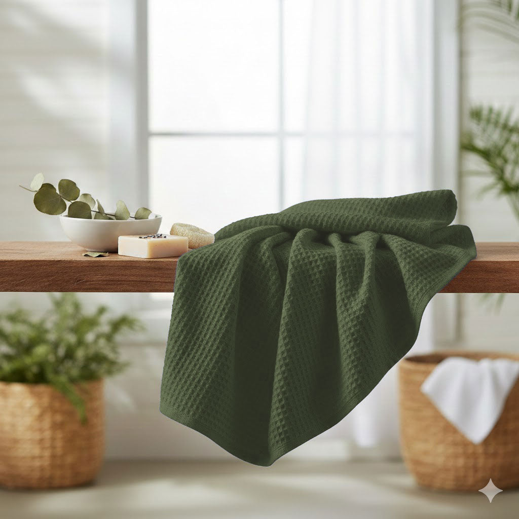 Telo Bagno Nido d'Ape Kisené - KISENE' per il Massimo Comfort in Tessuto Morbido