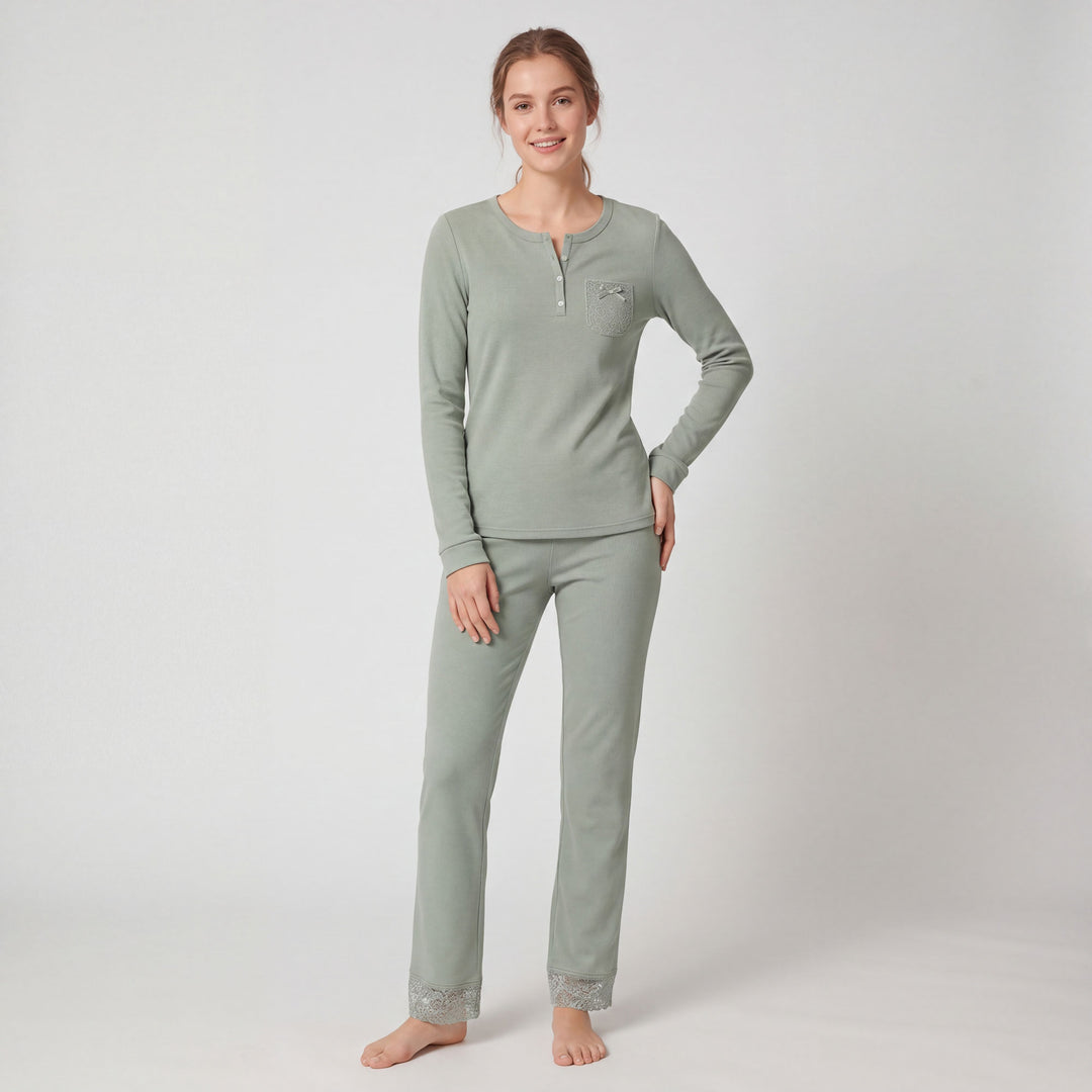 Pigiama Donna Viscosa Lungo Kiwear - Morbidezza Premium