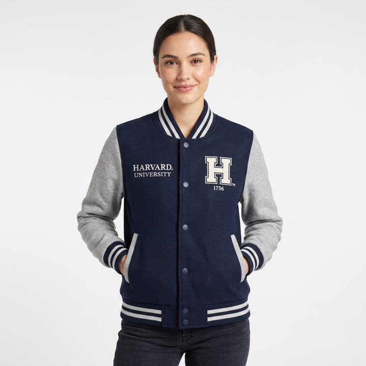 Bomber Felpa Harvard Unisex - Stile College Oversize