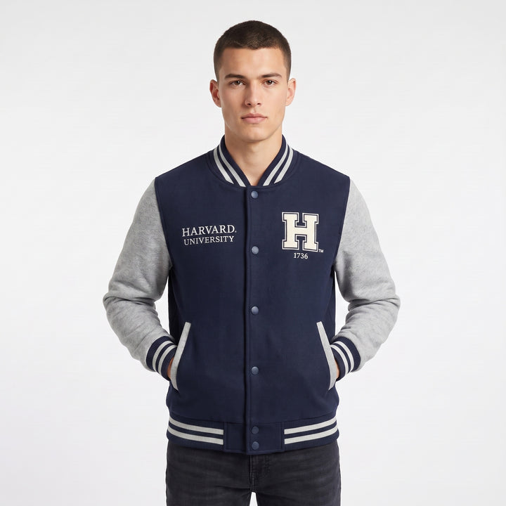 Bomber Felpa Harvard Unisex - Stile College Oversize