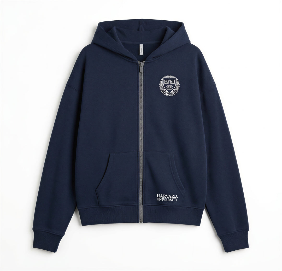 Felpa Unisex Harvard French Terry - Comfort e Stile Classico
