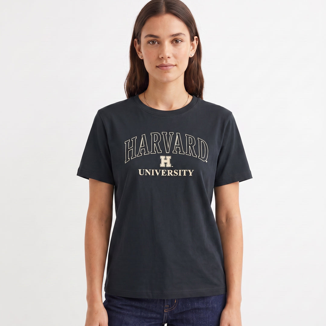 T-shirt Harvard U Unisex Manica Corta - Stile Universitario Classico