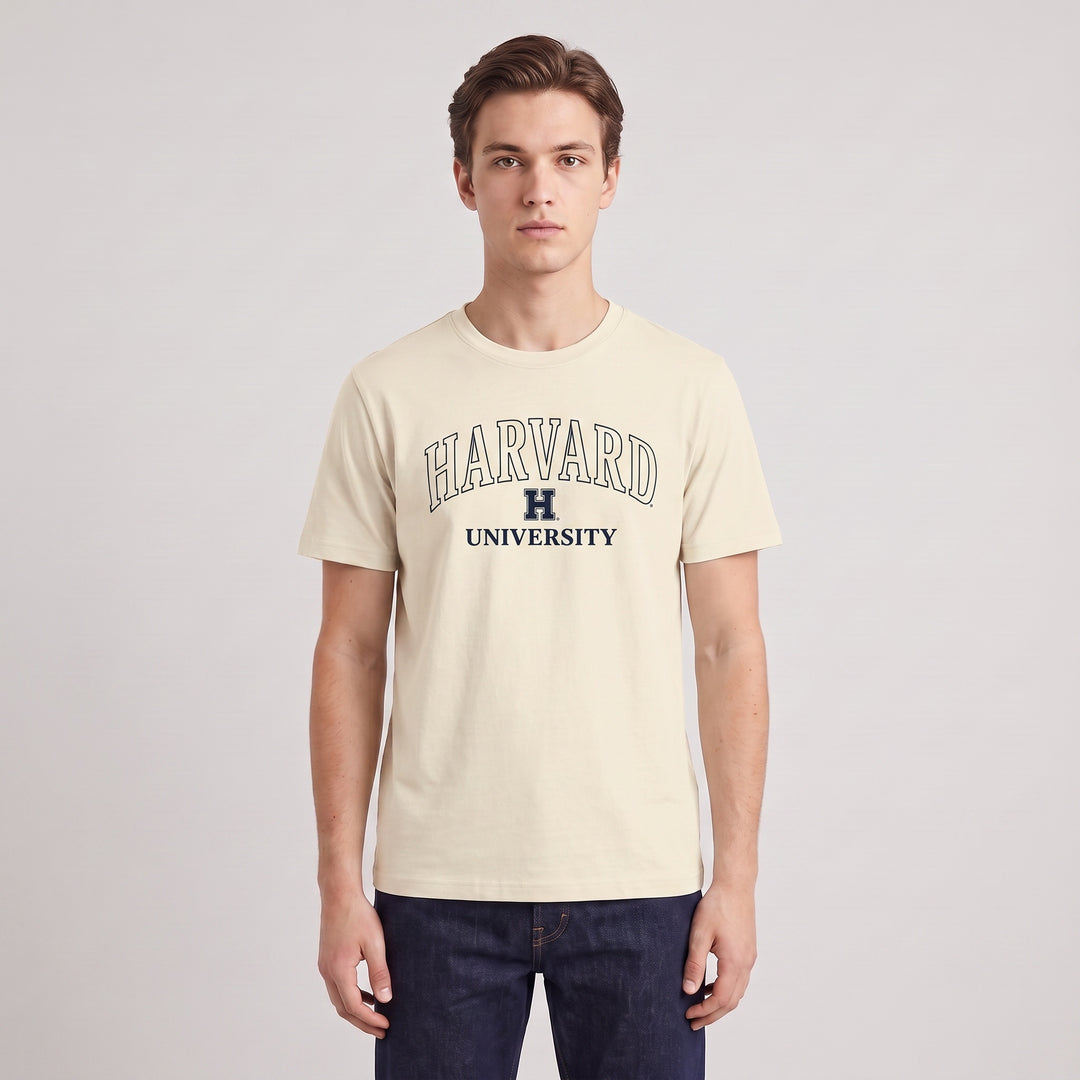 T-shirt Harvard U Unisex Manica Corta - Stile Universitario Classico