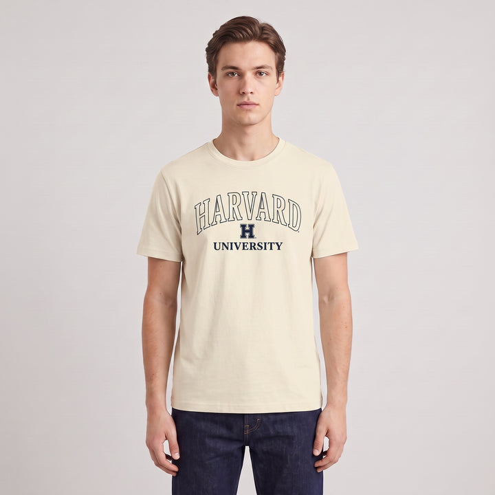 T-shirt Harvard U Unisex Manica Corta - Stile Universitario Classico