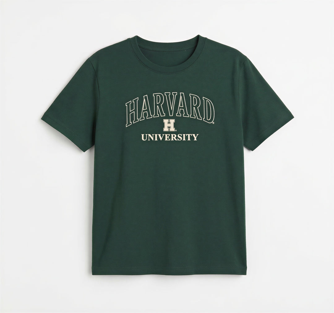 T-shirt Harvard U Unisex Manica Corta - Stile Universitario Classico