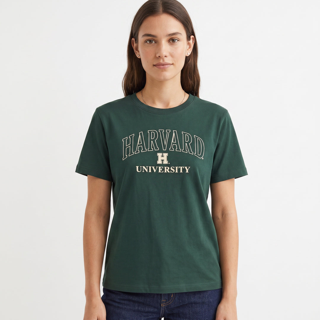 T-shirt Harvard U Unisex Manica Corta - Stile Universitario Classico