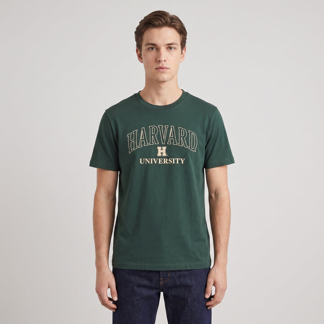 T-shirt Harvard U Unisex Manica Corta - Stile Universitario Classico