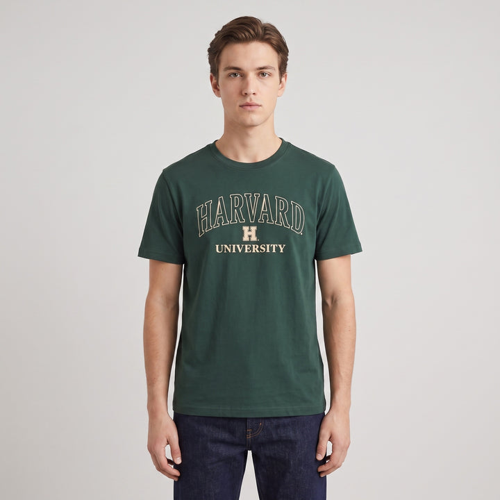 T-shirt Harvard U Unisex Manica Corta - Stile Universitario Classico