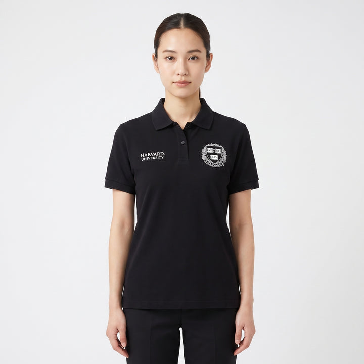 Polo Harvard Unisex Manica Corta - Stile Classico Universitario