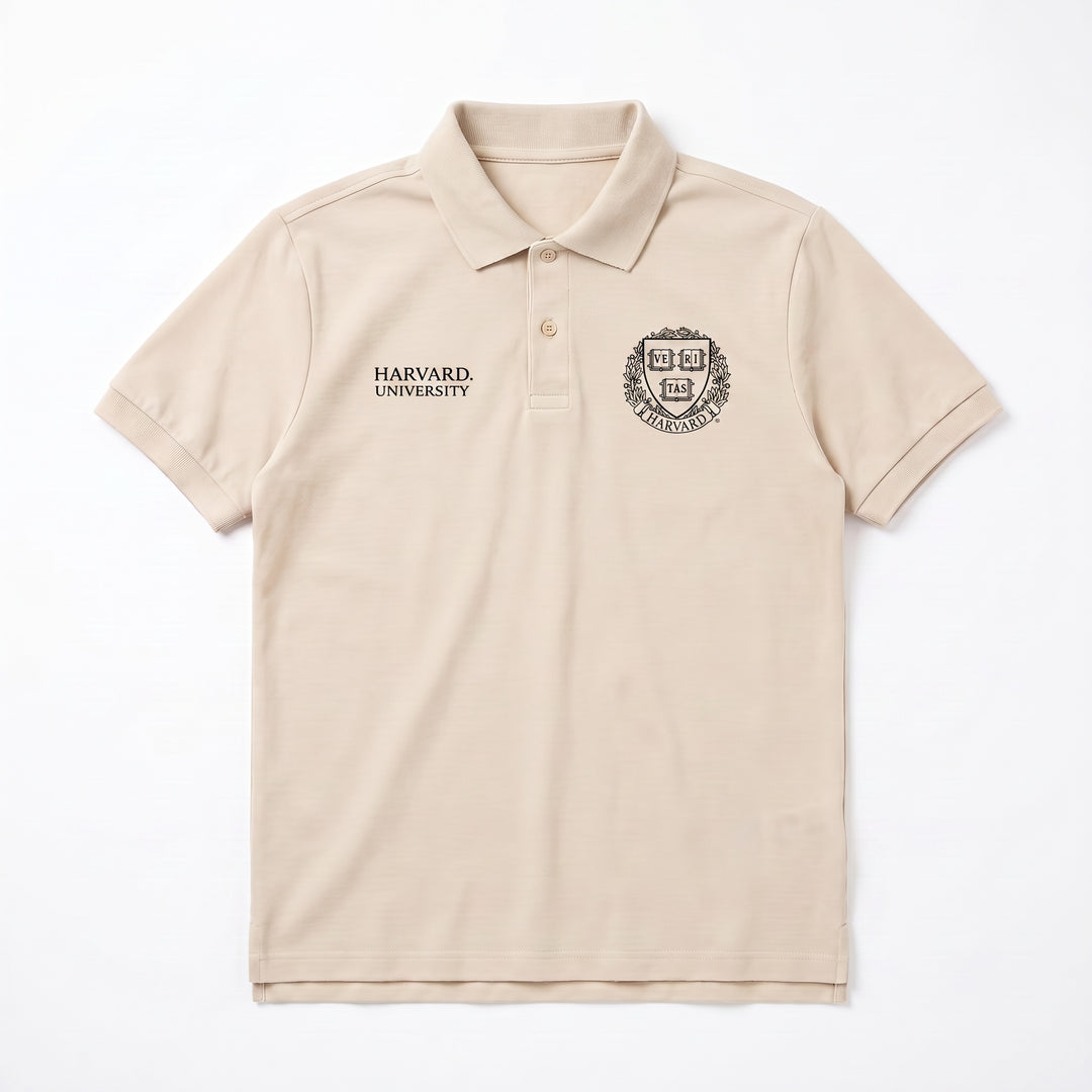 Polo Harvard Unisex Manica Corta - Stile Classico Universitario
