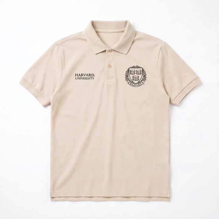 Polo Harvard Unisex Manica Corta - Stile Classico Universitario