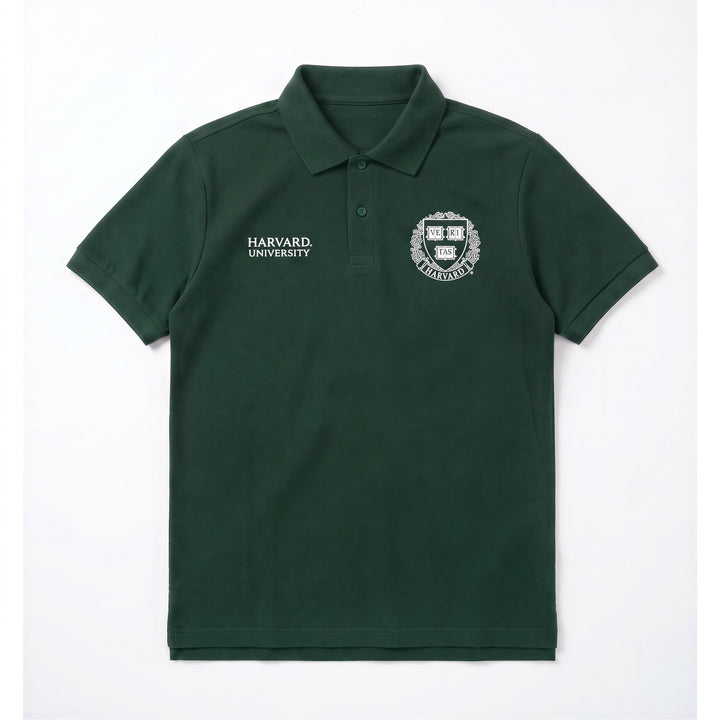 Polo Harvard Unisex Manica Corta - Stile Classico Universitario