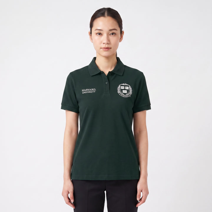 Polo Harvard Unisex Manica Corta - Stile Classico Universitario