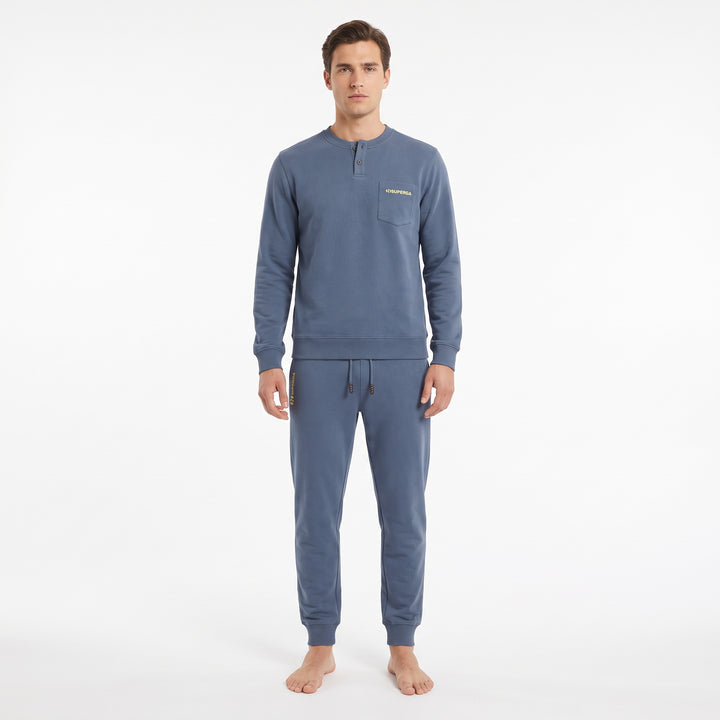 Pigiama Uomo Jersey Garzato Superga - Lungo e Morbido