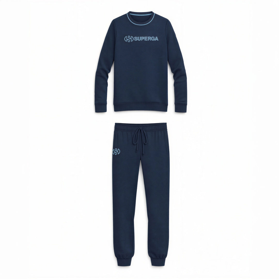 Pigiama Uomo Superga Jersey Garzato - Comfort Lungo