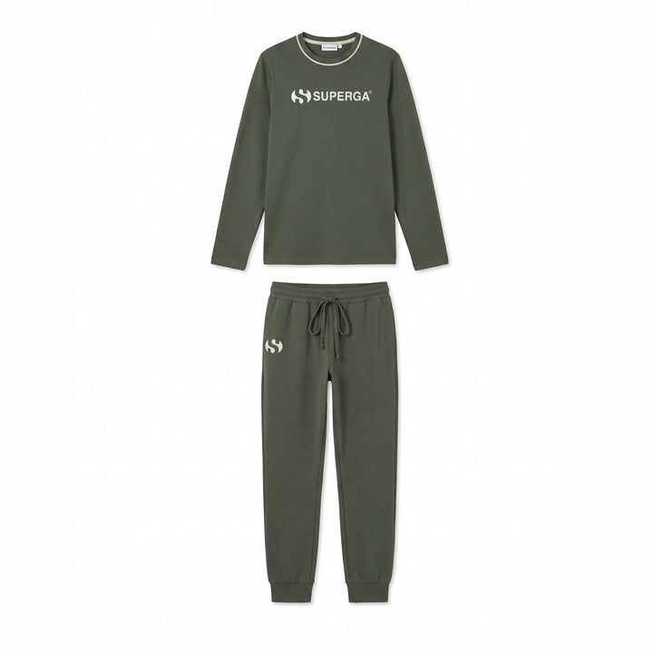 Pigiama Uomo Superga Jersey Garzato - Comfort Lungo