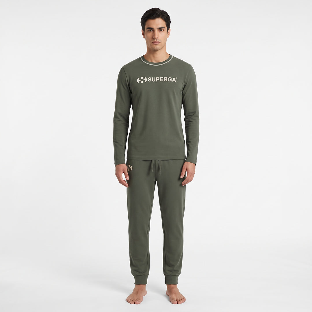Pigiama Uomo Superga Jersey Garzato - Comfort Lungo