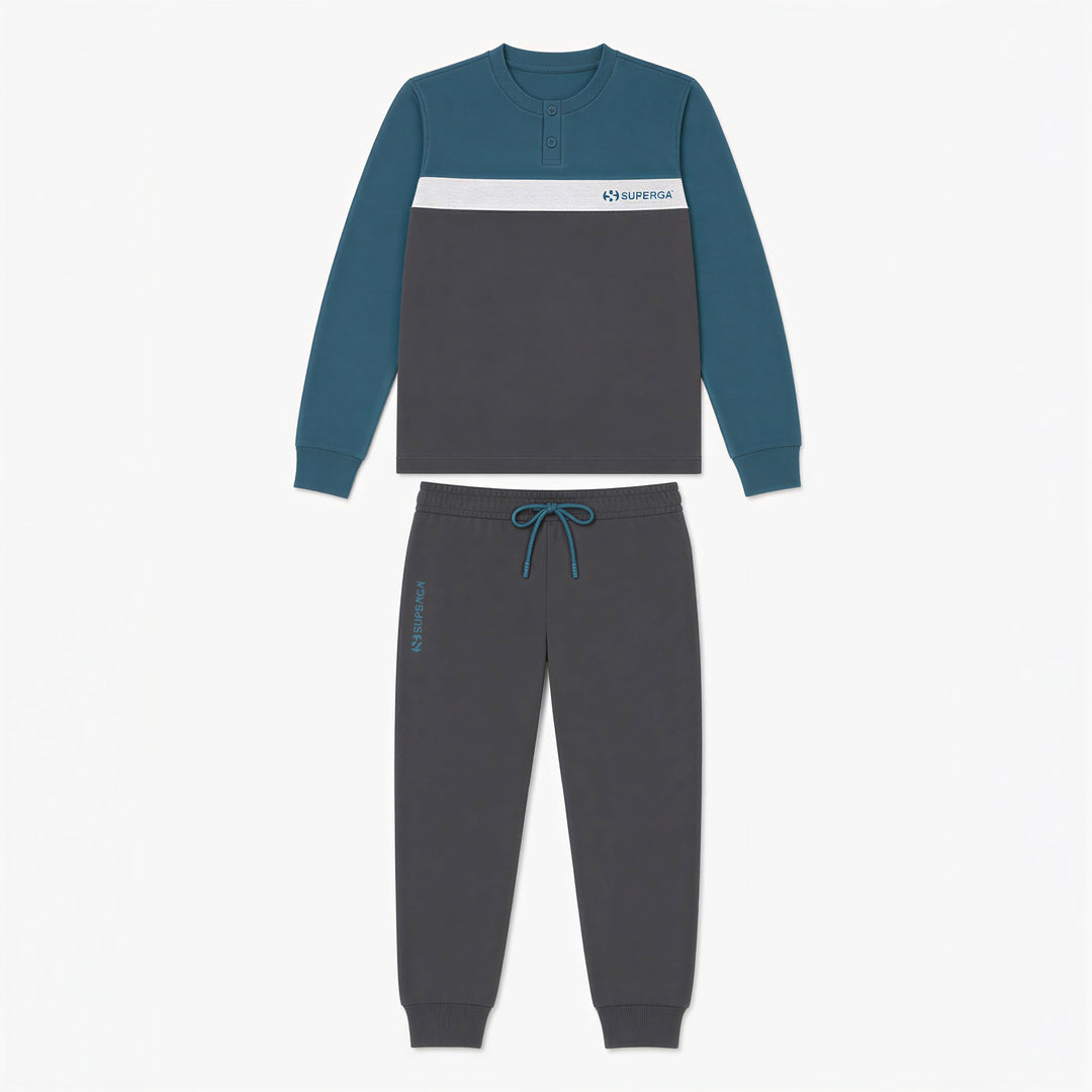 Superga Pigiama Uomo Garzato Lungo - Jersey Comfort