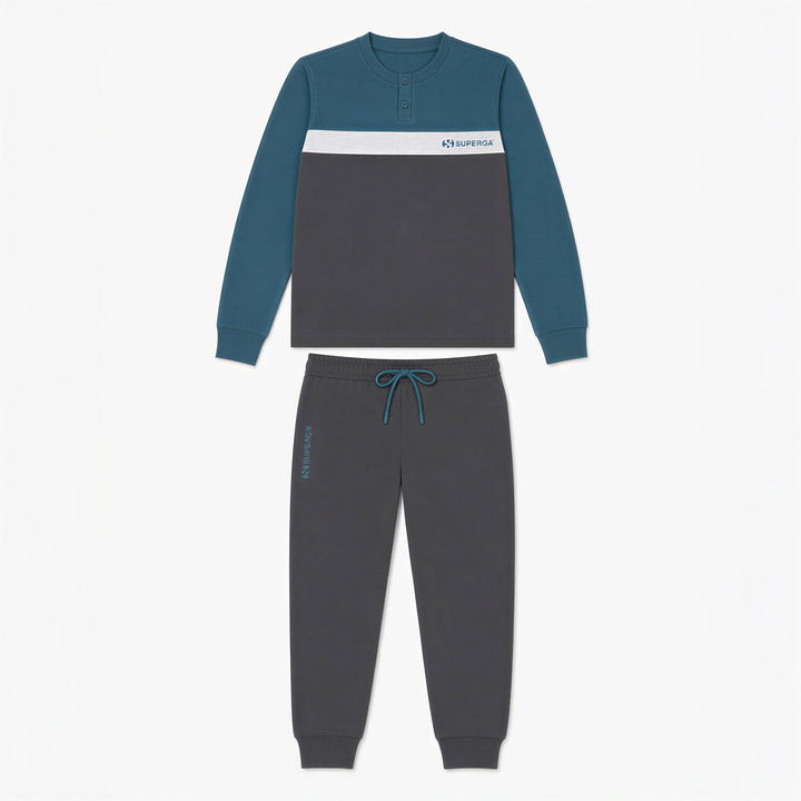 Superga Pigiama Uomo Garzato Lungo - Jersey Comfort