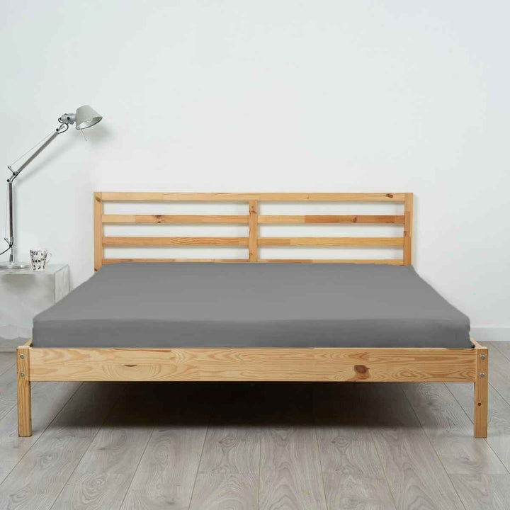 Lenzuolo piano in percalle tinta unita