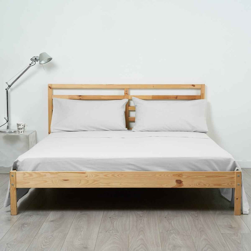 Lenzuolo piano in percalle tinta unita