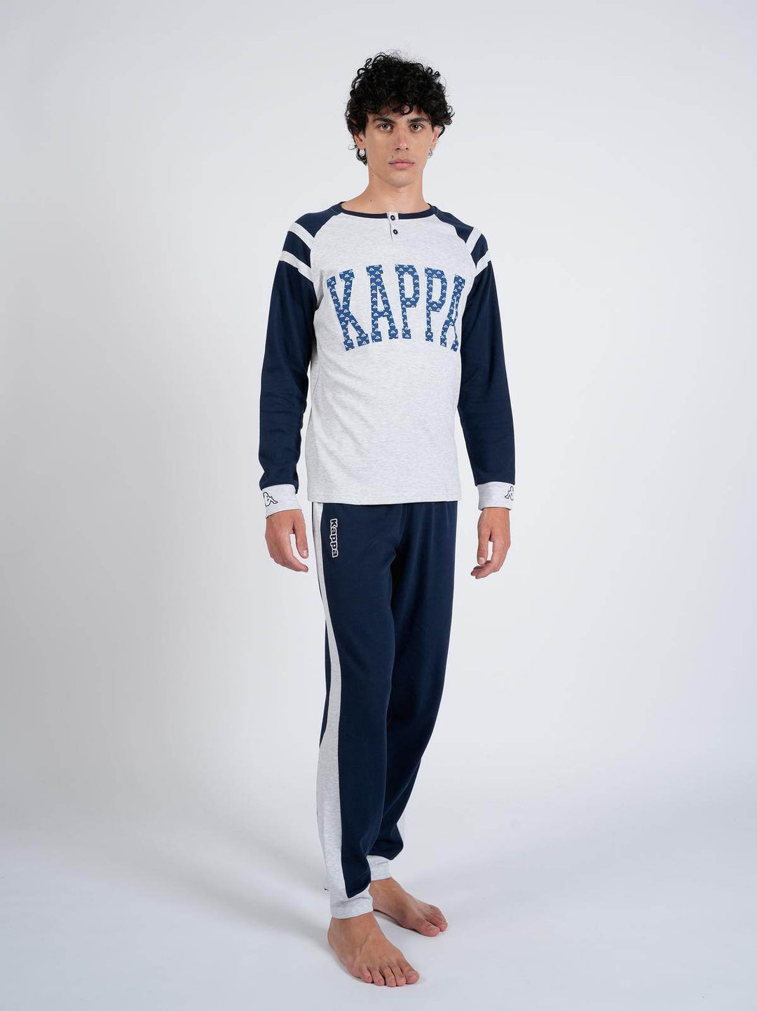 Pigiami Pigiama Kappa Uomo Pile Kappa Pigiama Lungo Da Uomo: In