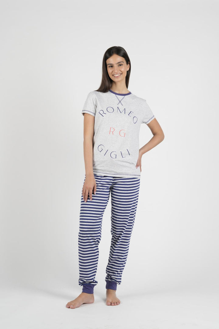 Pigiama Donna Mezza Manica Pantalone Lungo
