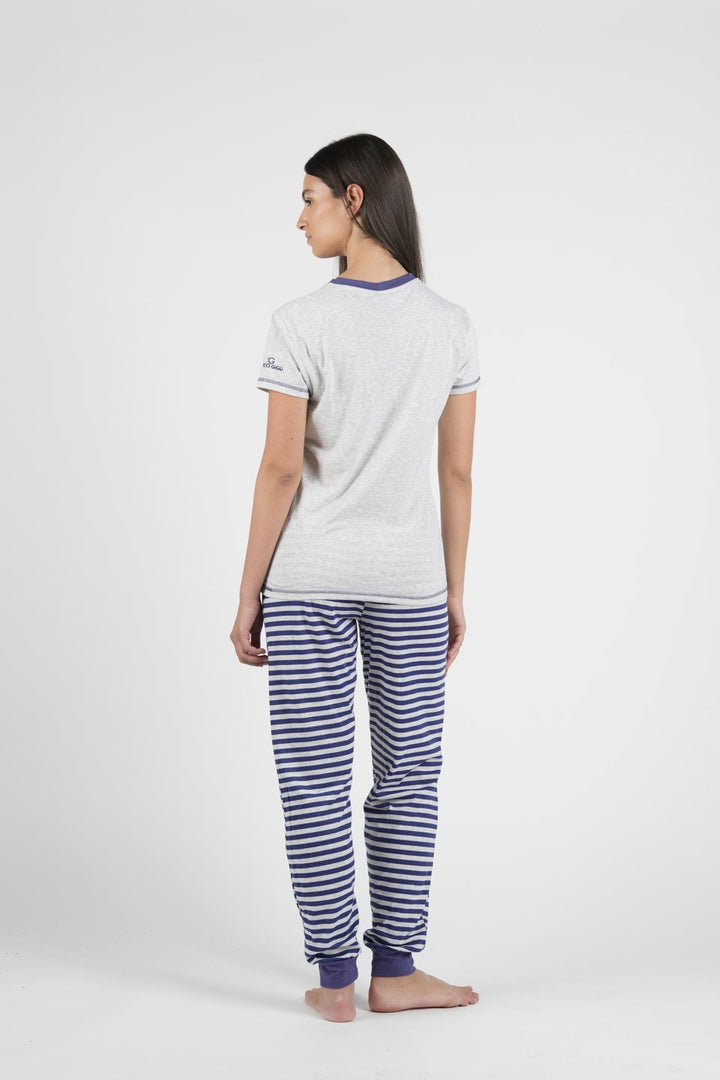 Pigiama Donna Mezza Manica Pantalone Lungo