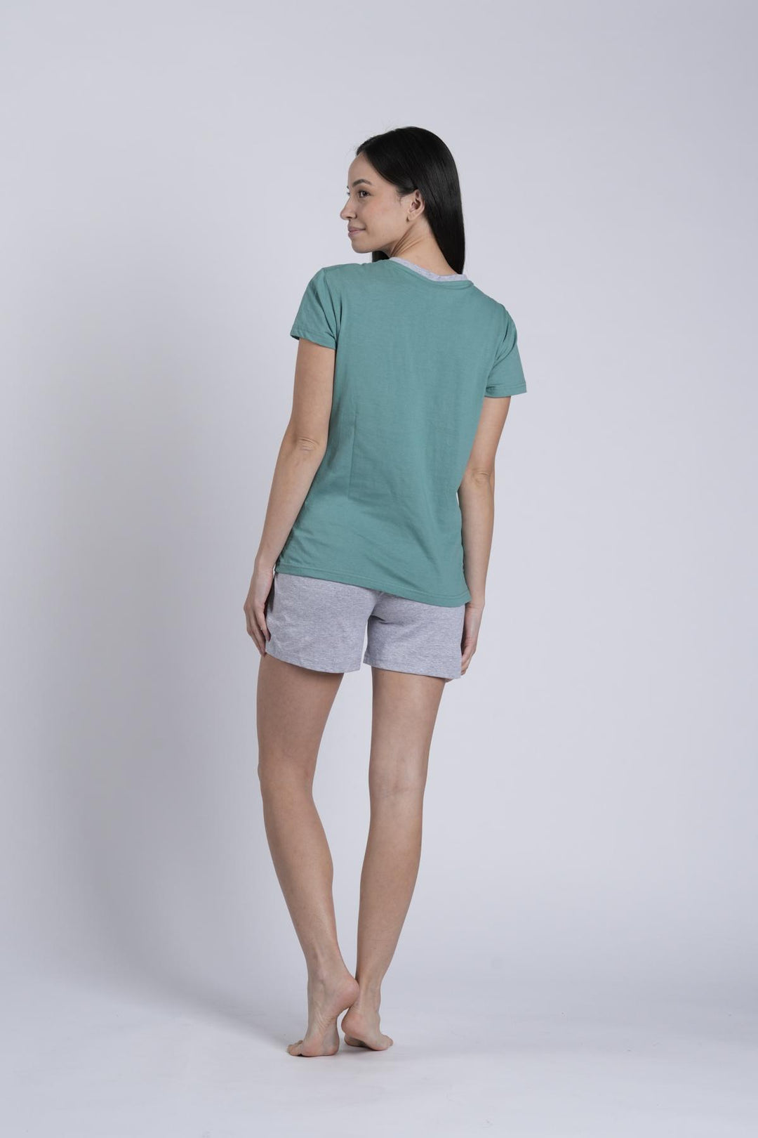 Pigiama Donna Mezza Manica Pantalone Corto