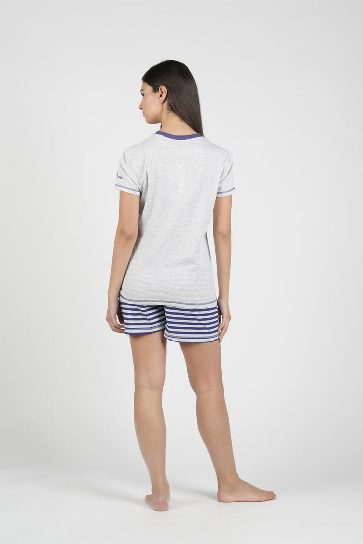 Pigiama Donna Mezza Manica Pantalone Corto