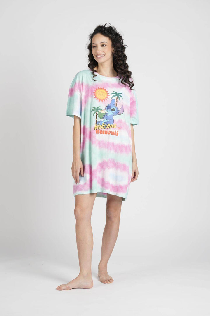 Maxi T-Shirt Donna Mm Jersey Disegno Stitch - - DISNEY/MARVEL
