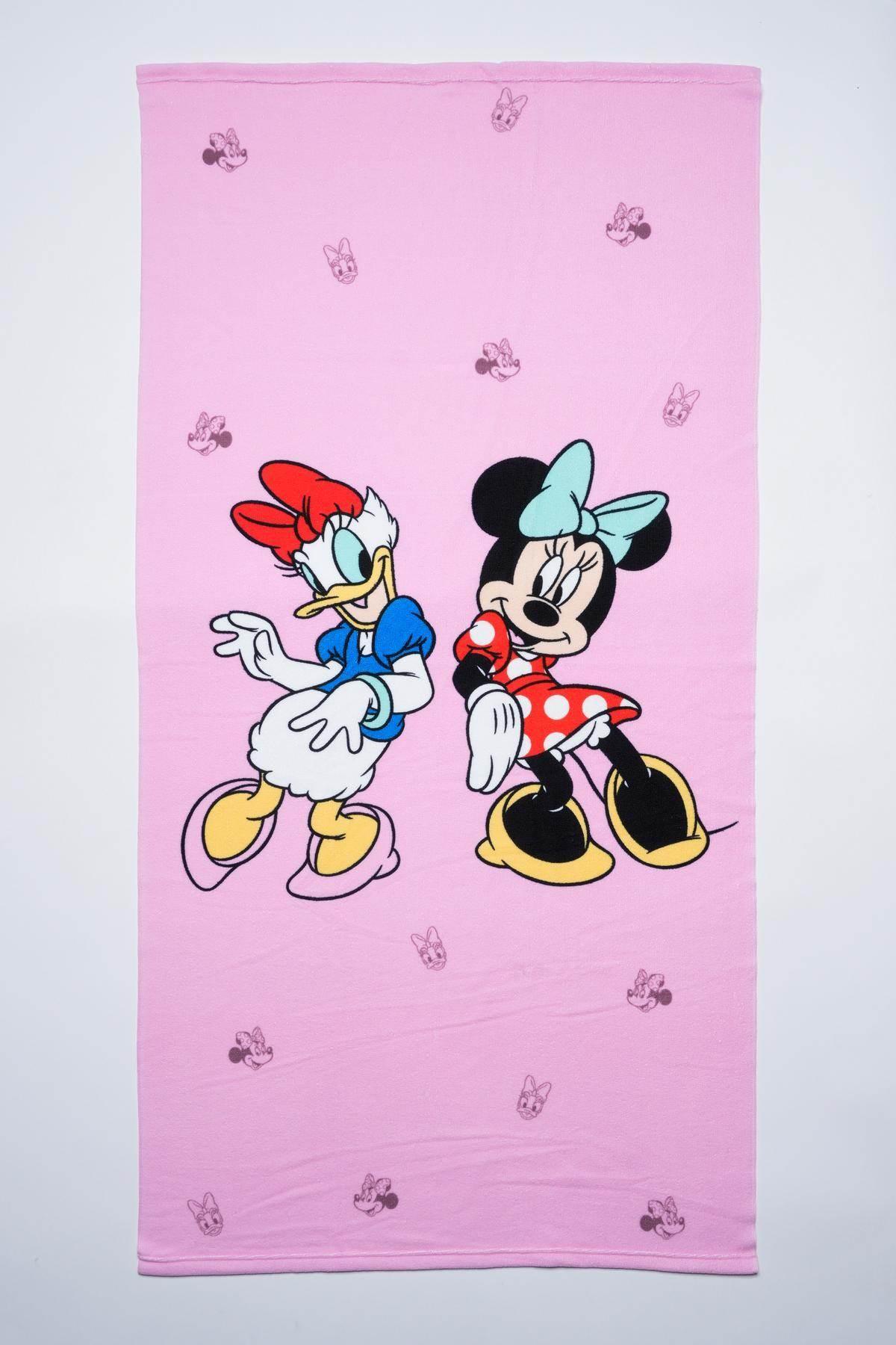 Telo Mare Minnie In Poliestere Stampato – Asciugamano Da Spiaggia Per Bambini E Ragazzi, Morbido E Assorbente