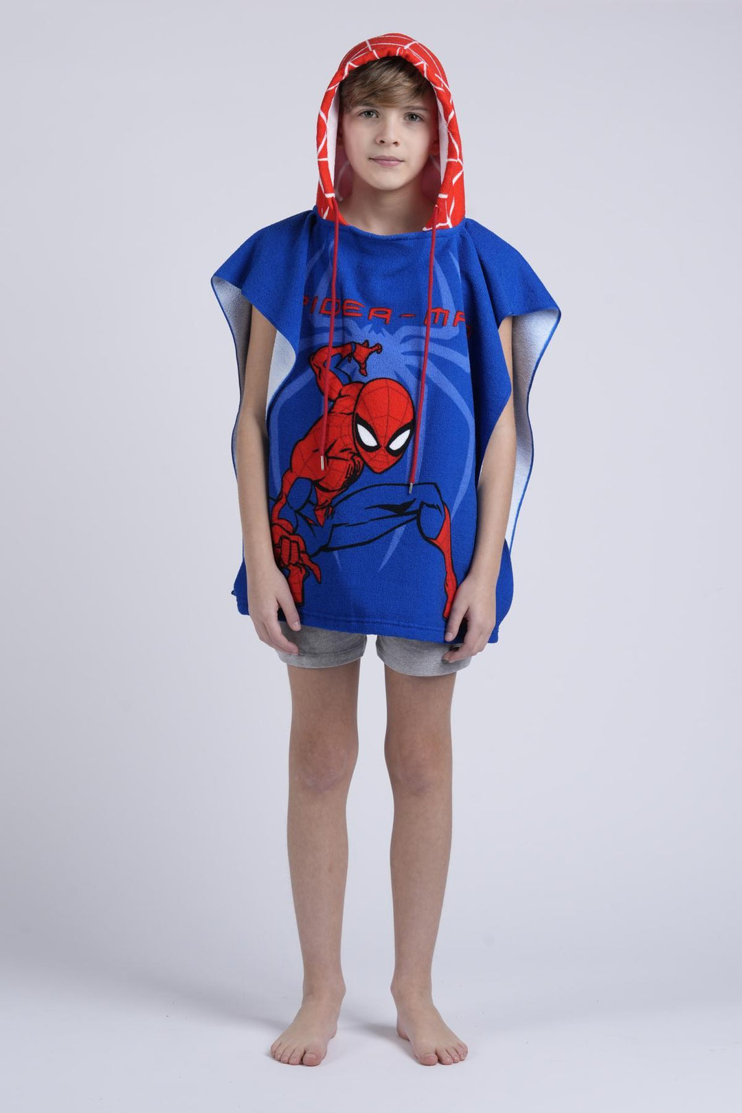 Poncho Bimbo Disegno Spiderman Kisené - Main Image