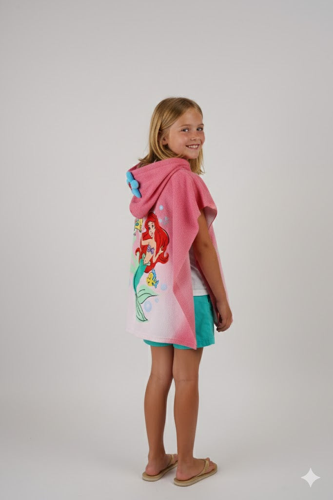 Asciugamano Poncho Mare Disegno Principessa Ariel - DISNEY/MARVEL