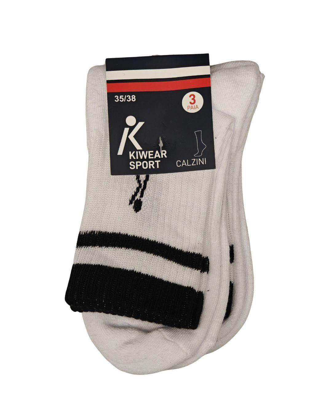 Quarter Mezza Spugna Rigo 3 Pack- Kiwear - - KIWEAR