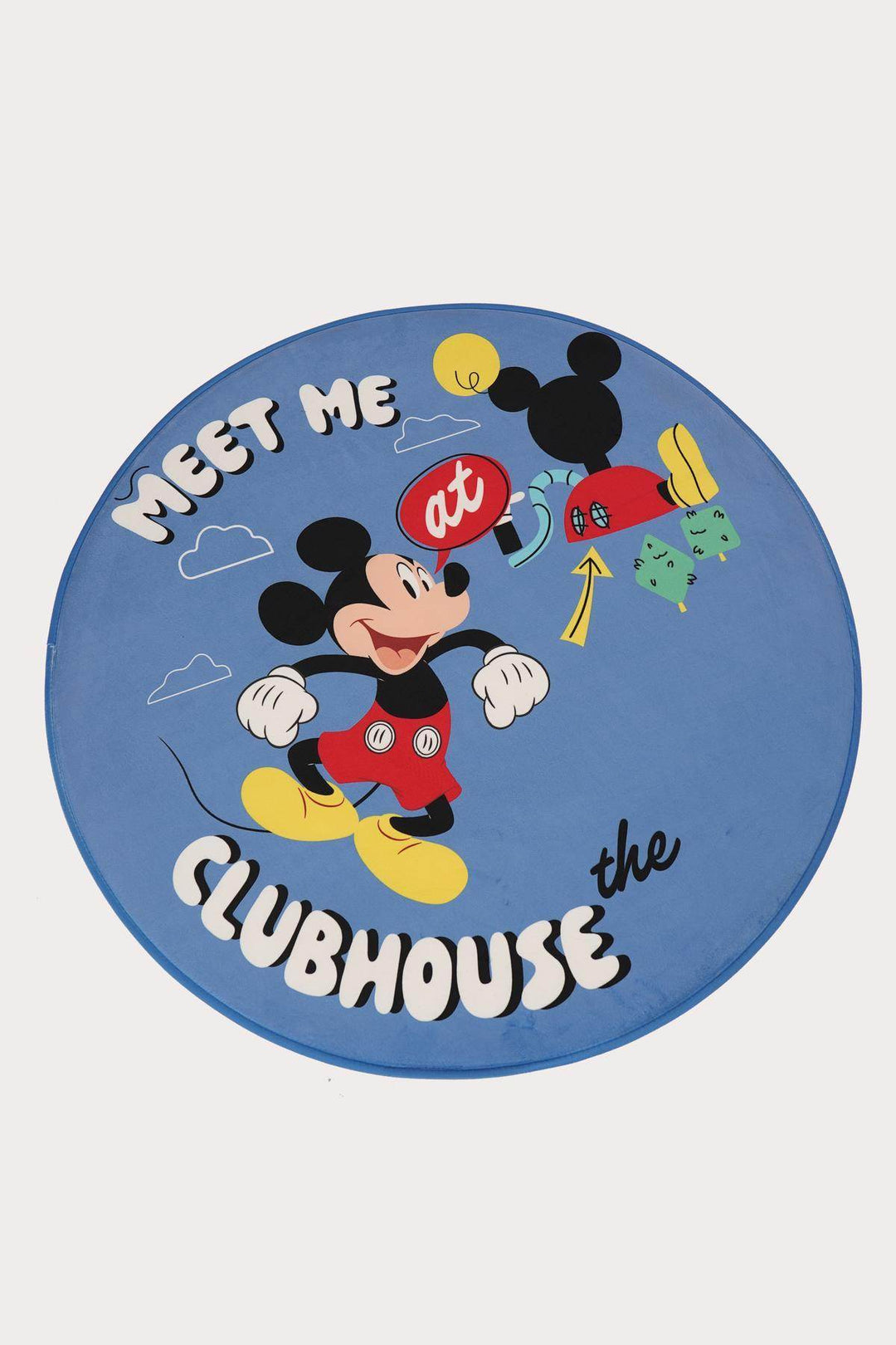 Tappeto Rotondo diametro 90 Disegno Mickey Antiscivolo - - DISNEY/MARVEL