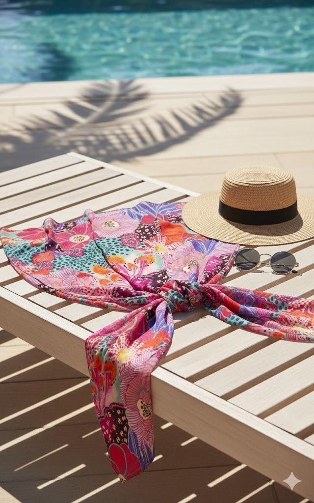 Pareo Stampato Disegno Bali - Kisené