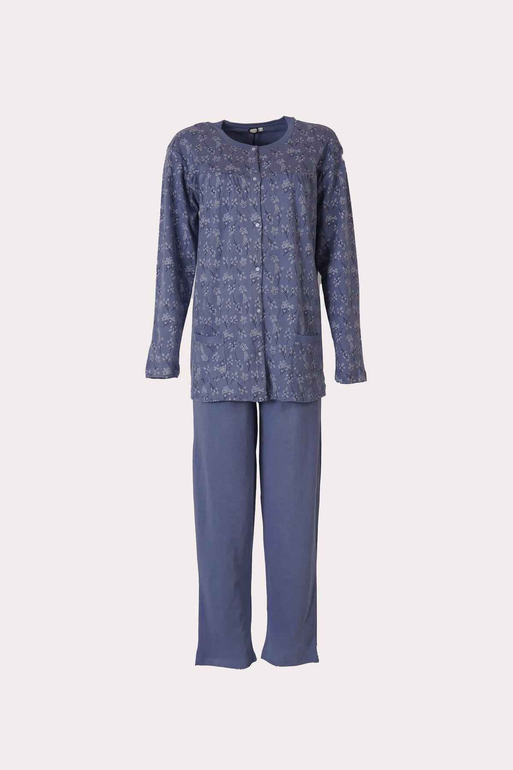 Pigiama Lungo Donna KIWEAR Caldo Cotone