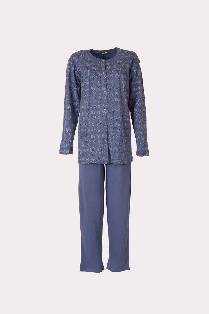 Pigiama Lungo Donna KIWEAR Caldo Cotone